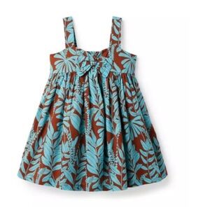 NWT Janie&Jack tropical knotted bow sundress sz 10